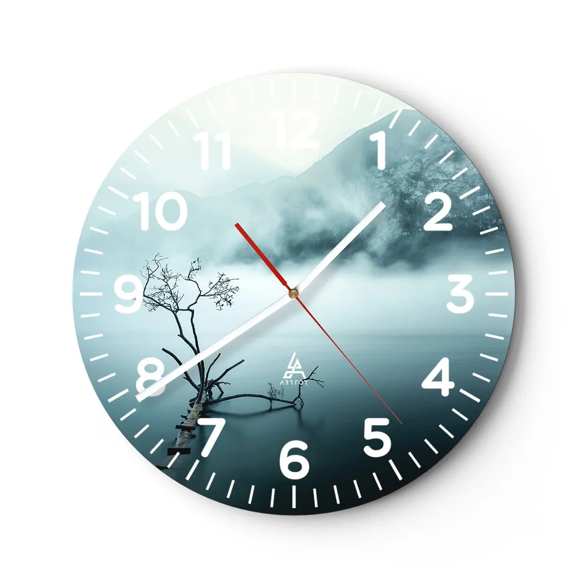 Wall clock - Clock on glass - From Water and Fog - 30x30 cm