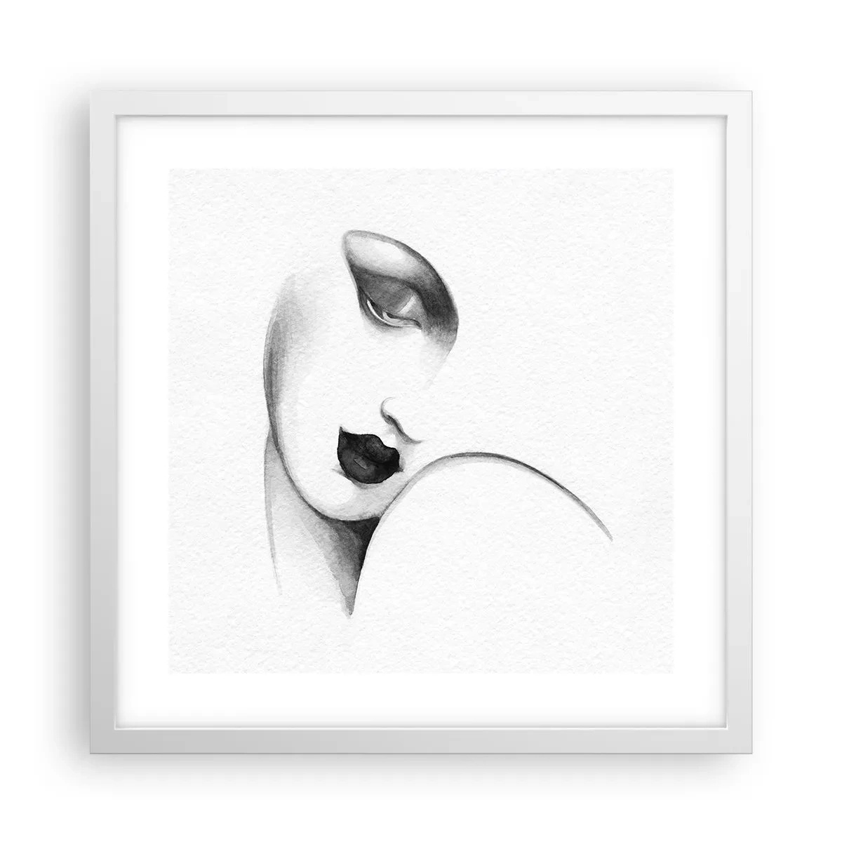 Poster in white frmae - Lempicka Style - 40x40 cm