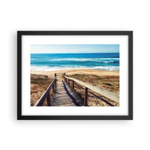 Poster in black frame - Run! - 40x30 cm