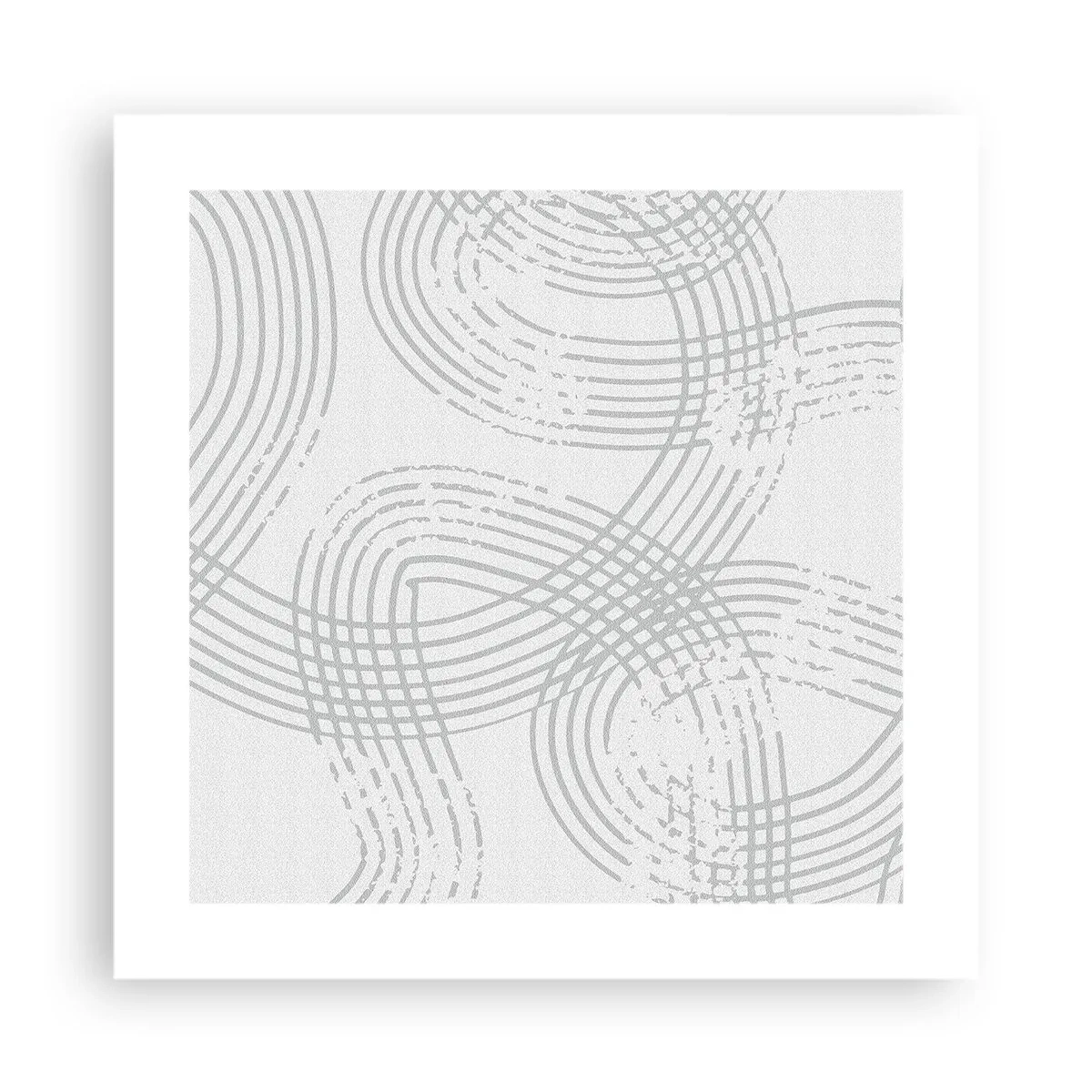 Poster - No Straight Line - 40x40 cm