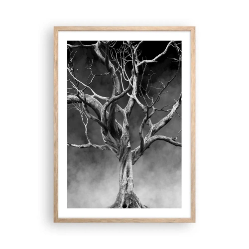 Poster in light oak frame - Primordial and Sacred - 50x70 cm