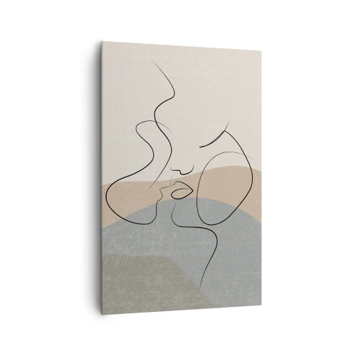 Canvas picture - Like with a Paintbrush Stroke - 80x120 cm