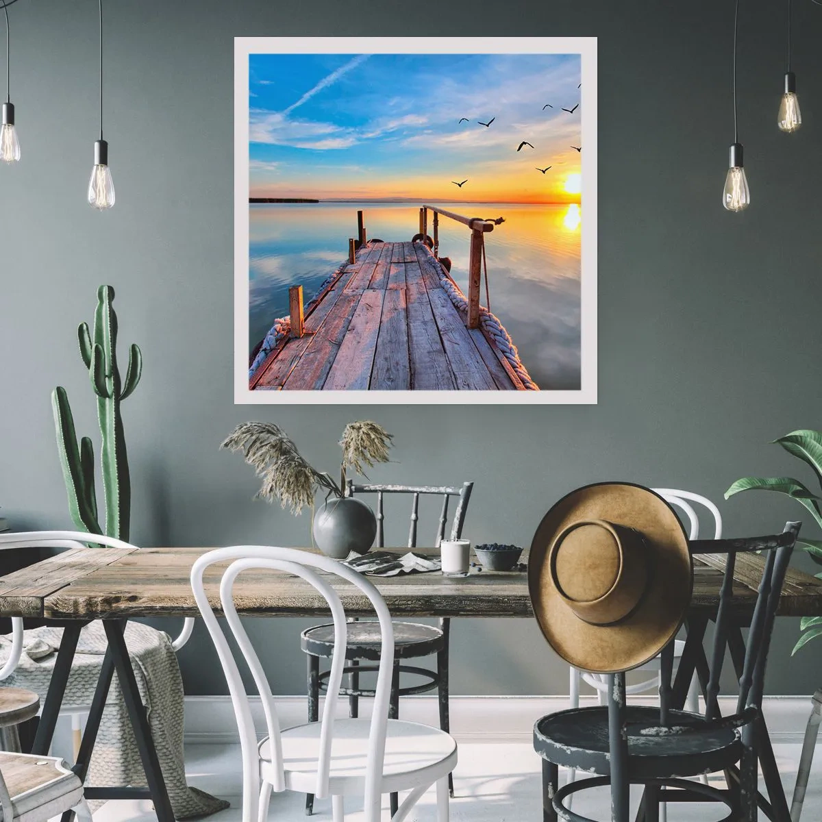 Poster - Walk towards the Sun - 60x60 cm