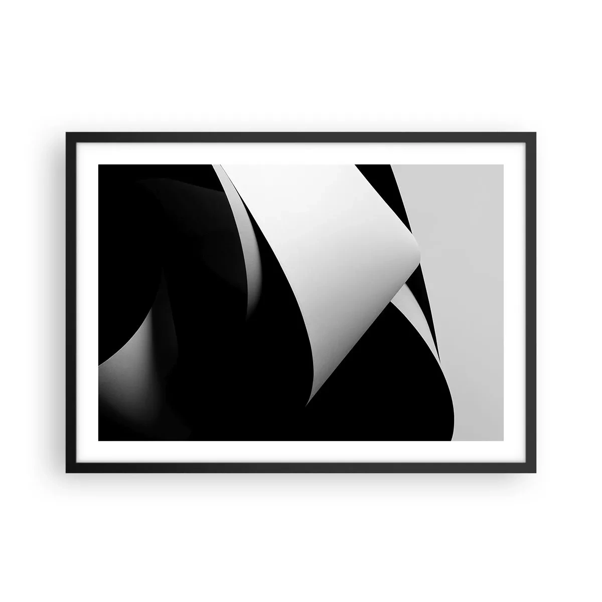 Poster in black frame - Planes of Light Emerging from the Shadow - 70x50 cm