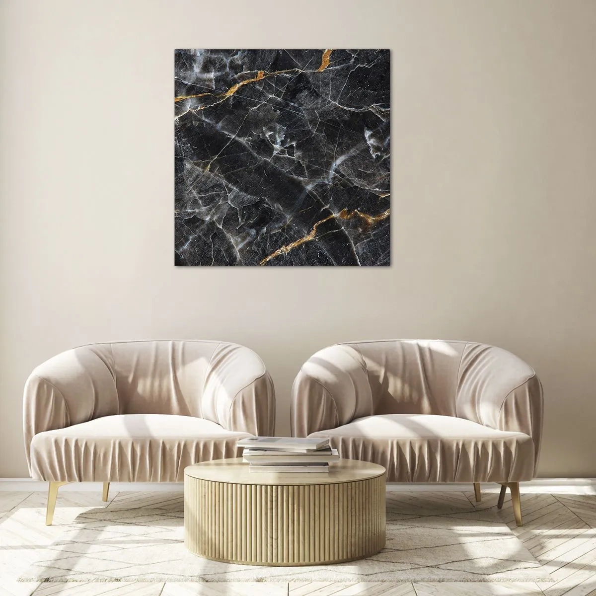 Glass picture - Interior Life of a Stone - 30x30 cm
