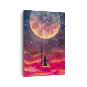 Canvas picture - Swinging in the Clouds - 70x100 cm