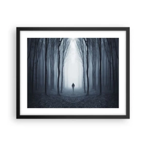 Poster in black frame - And Everything is Straight and Bright - 50x40 cm
