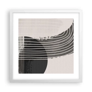 Poster in white frmae - There and Back - 40x40 cm