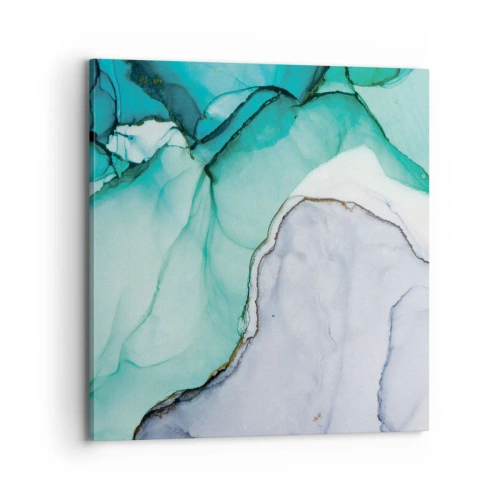 Canvas picture - Study in Turquoise - 70x70 cm