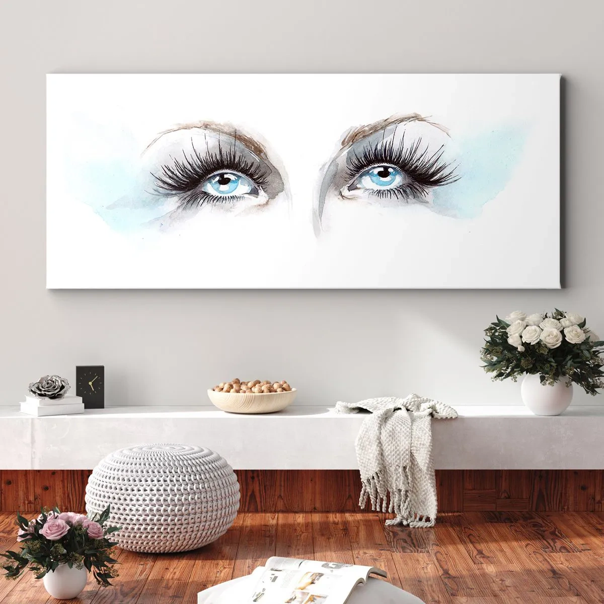 Canvas picture - Eyes ofaAn Angel? - 100x40 cm