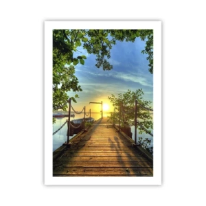 Poster - Sunset by the Water - 50x70 cm