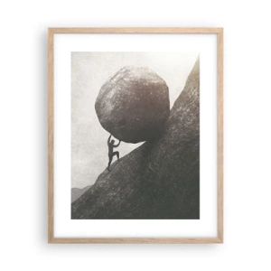 Poster in light oak frame - I Believe against Hope - 40x50 cm