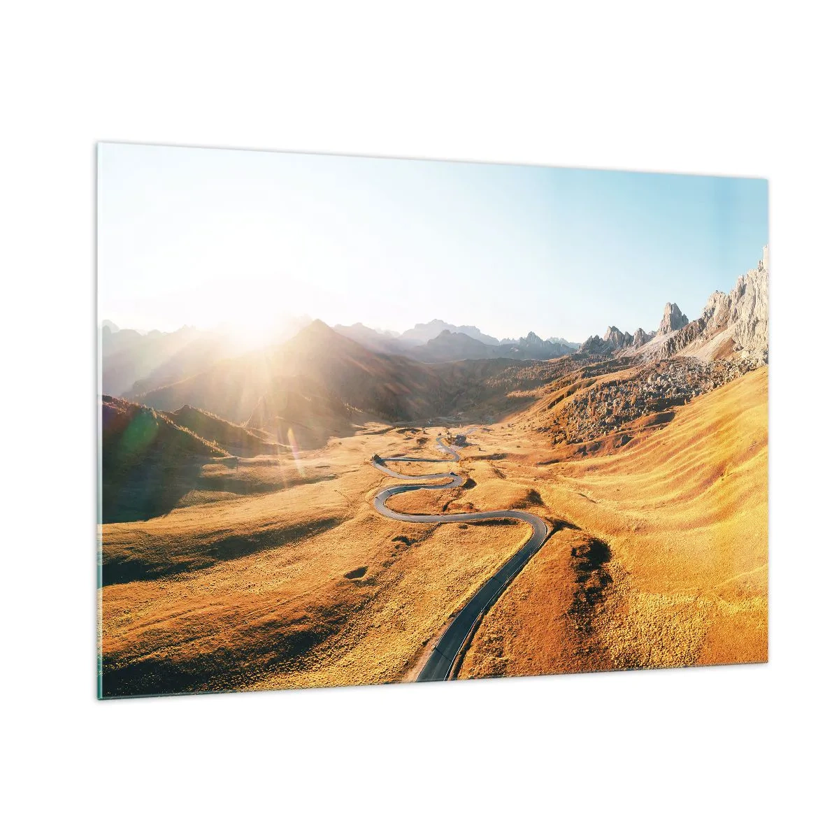 Glass picture - In a Golden Valley - 100x70 cm