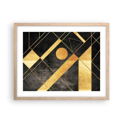 Poster in light oak frame - Sun of the Desert - 50x40 cm