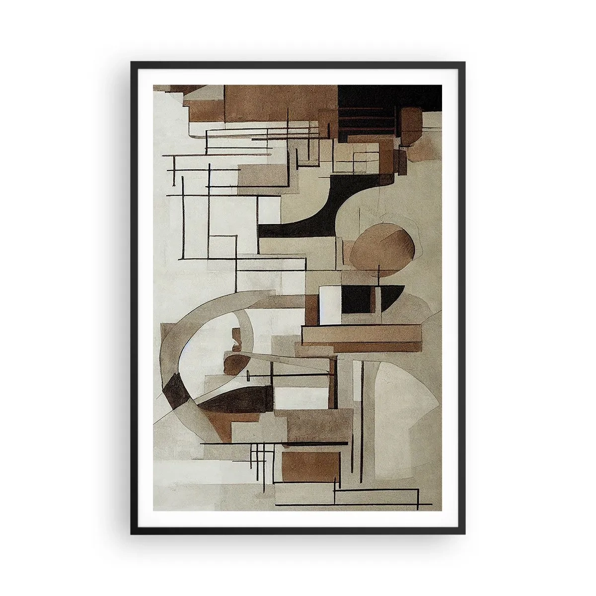 Poster in black frame - City Landscape 2.0 - 70x100 cm