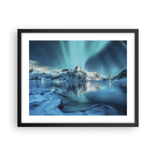 Poster in black frame - The Night of Light - 50x40 cm