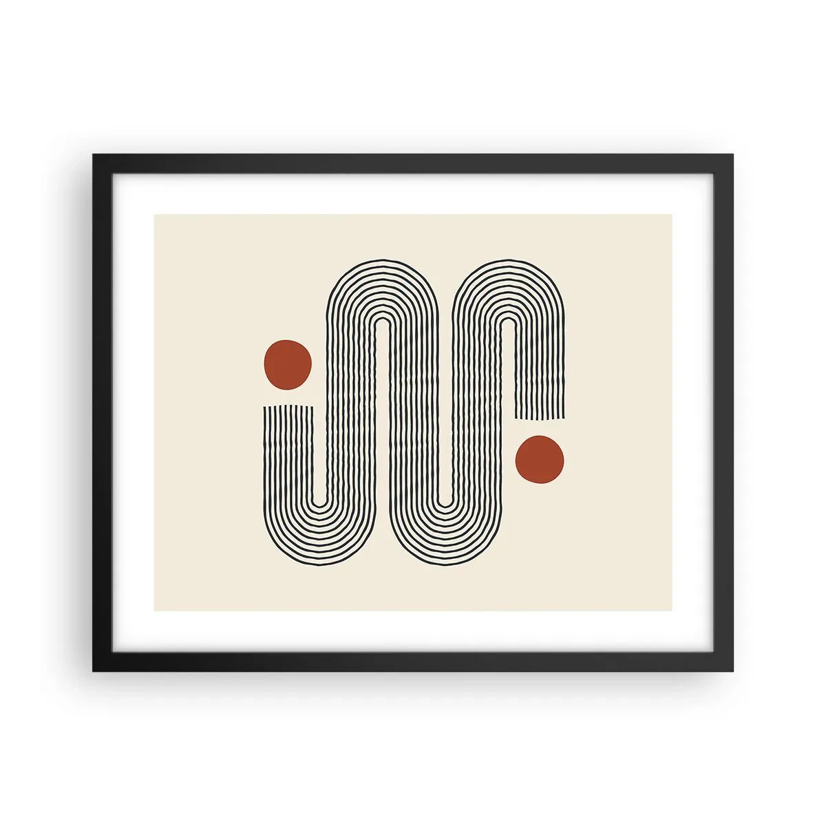 Poster in black frame - From Beginning till the End - 50x40 cm