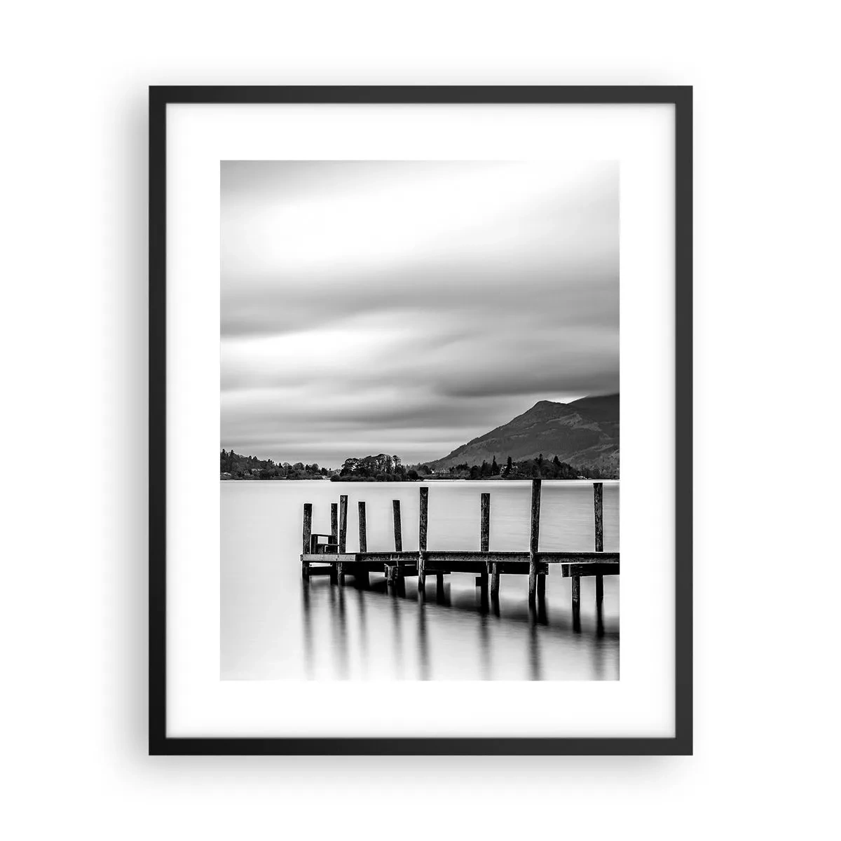 Poster in black frame - Tranquility and Power - 40x50 cm