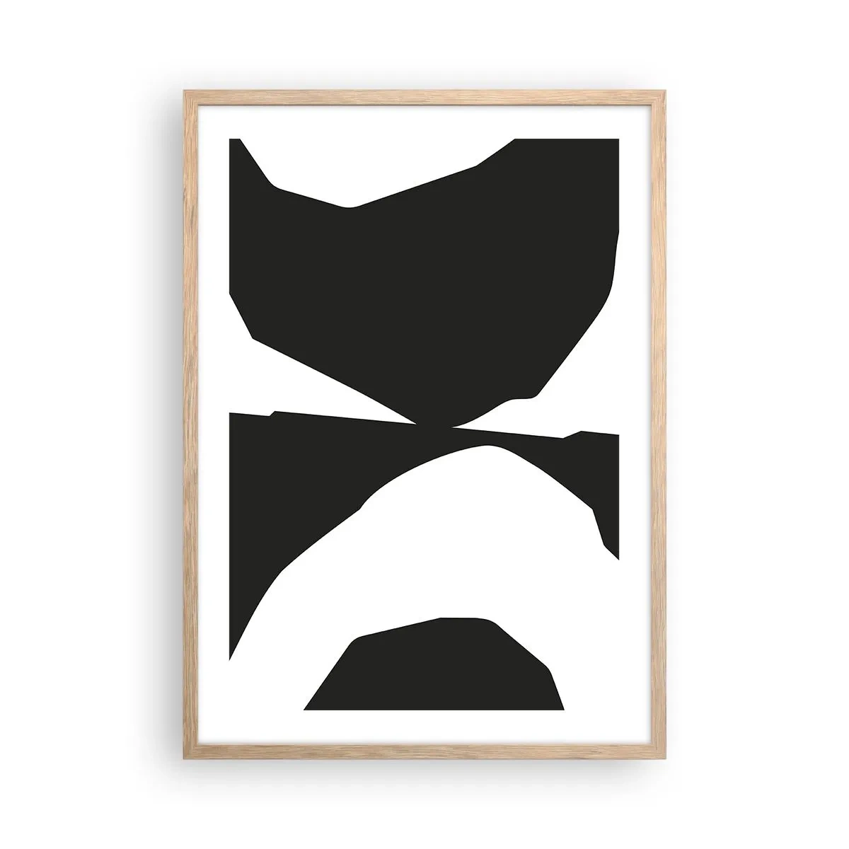 Poster in light oak frame - Positive - Negative - 50x70 cm