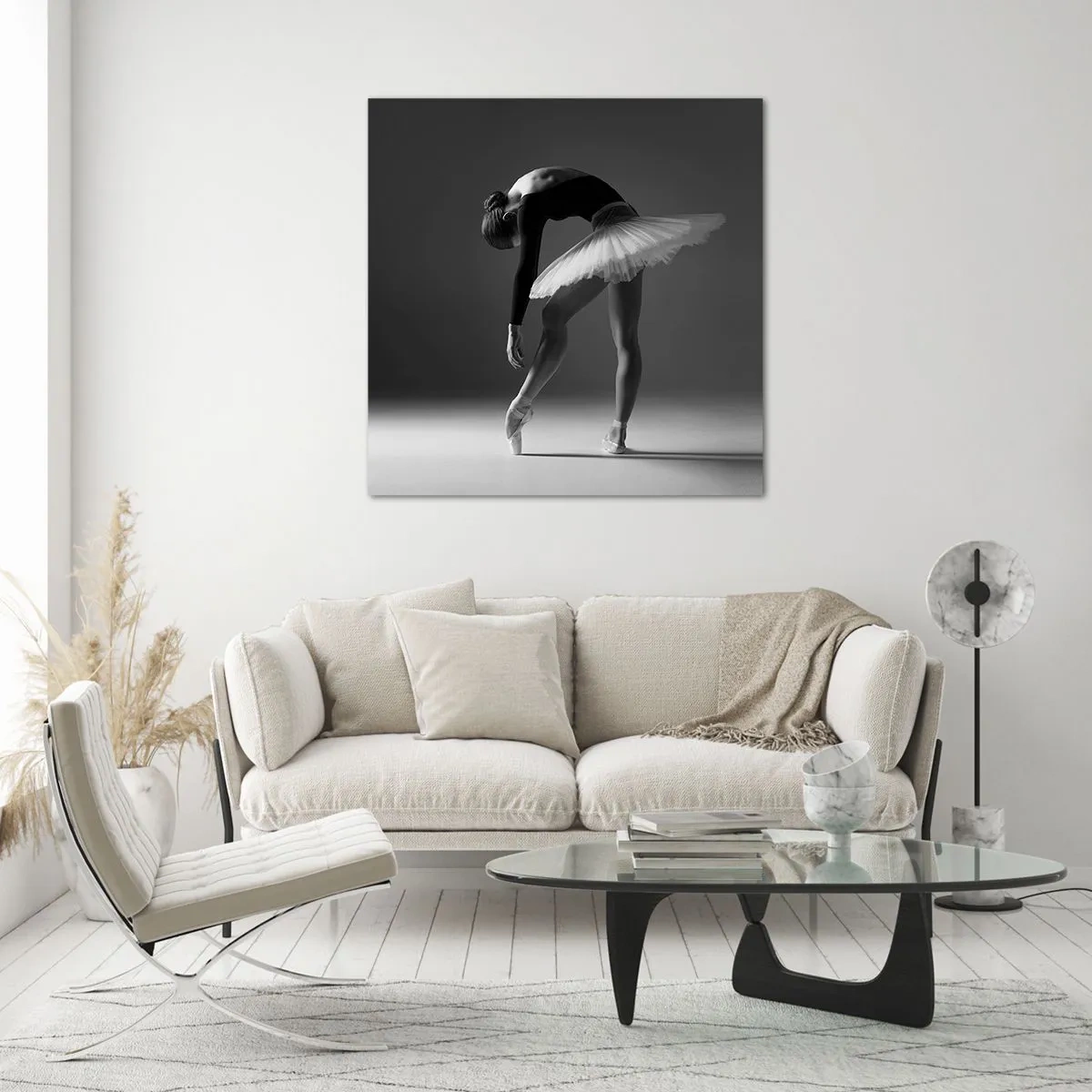 Glass picture - Belle Ballet Dancer - 30x30 cm