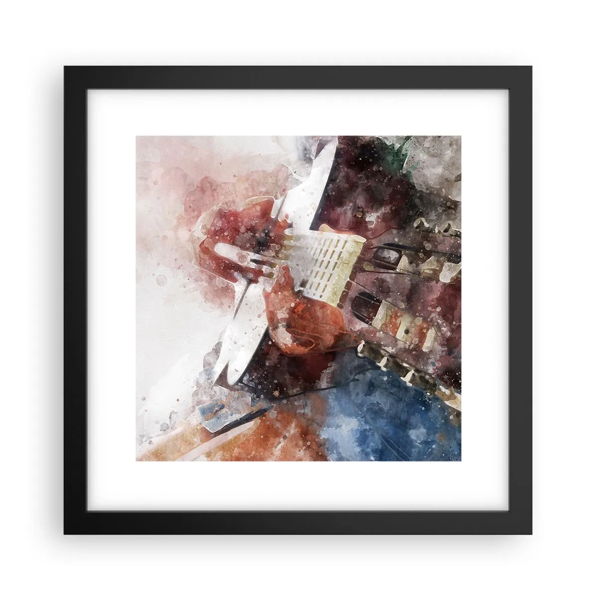 Poster in black frame - And What do You Think? - 30x30 cm