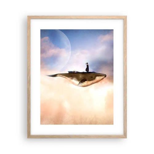 Poster in light oak frame - Surreal Journey - 40x50 cm