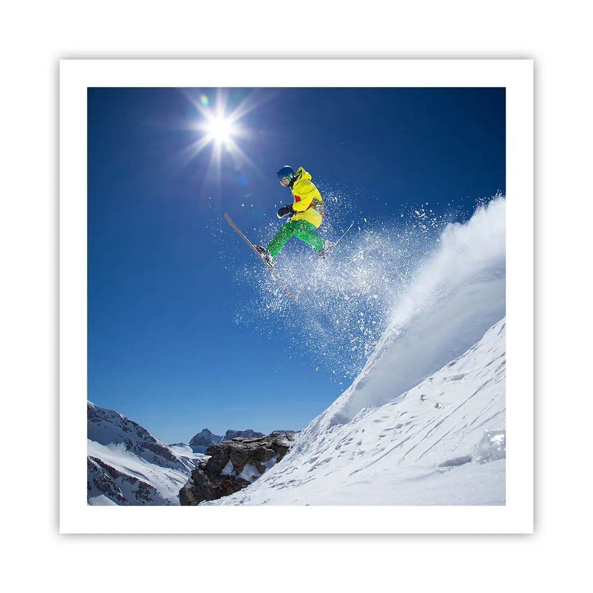 Poster - Dancing with the Mountains - 60x60 cm
