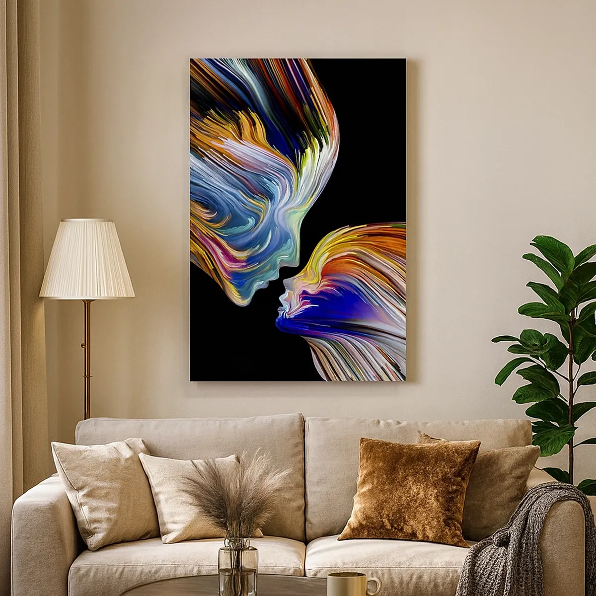 Canvas picture - Fusion of Energy and Light - 50x70 cm