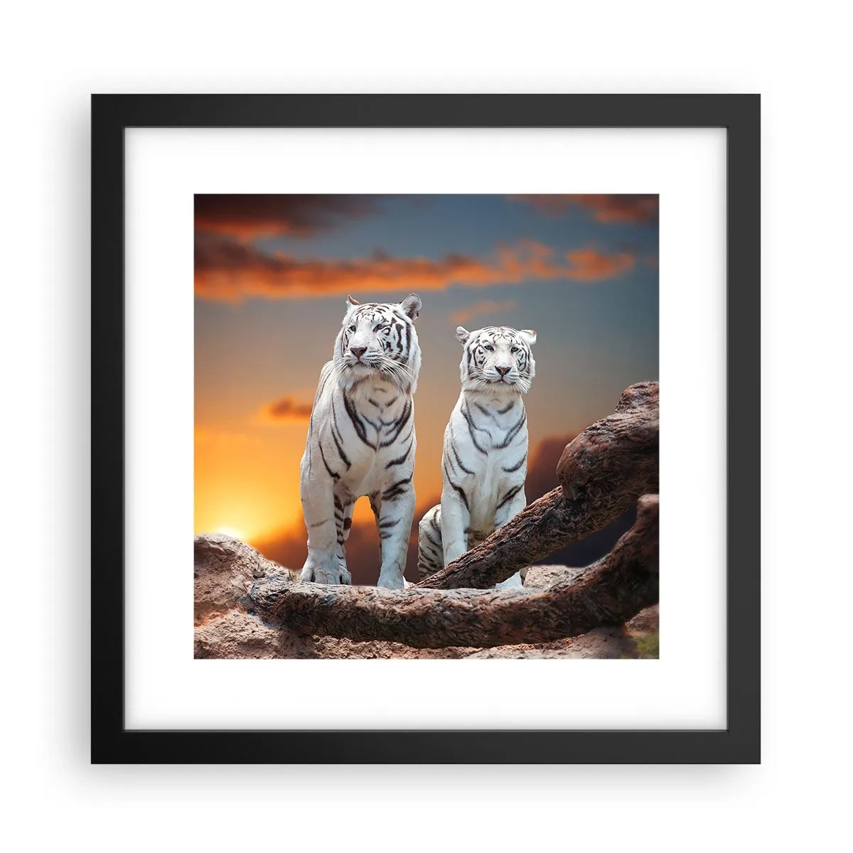 Poster in black frame - Just Like in Narnia - 30x30 cm