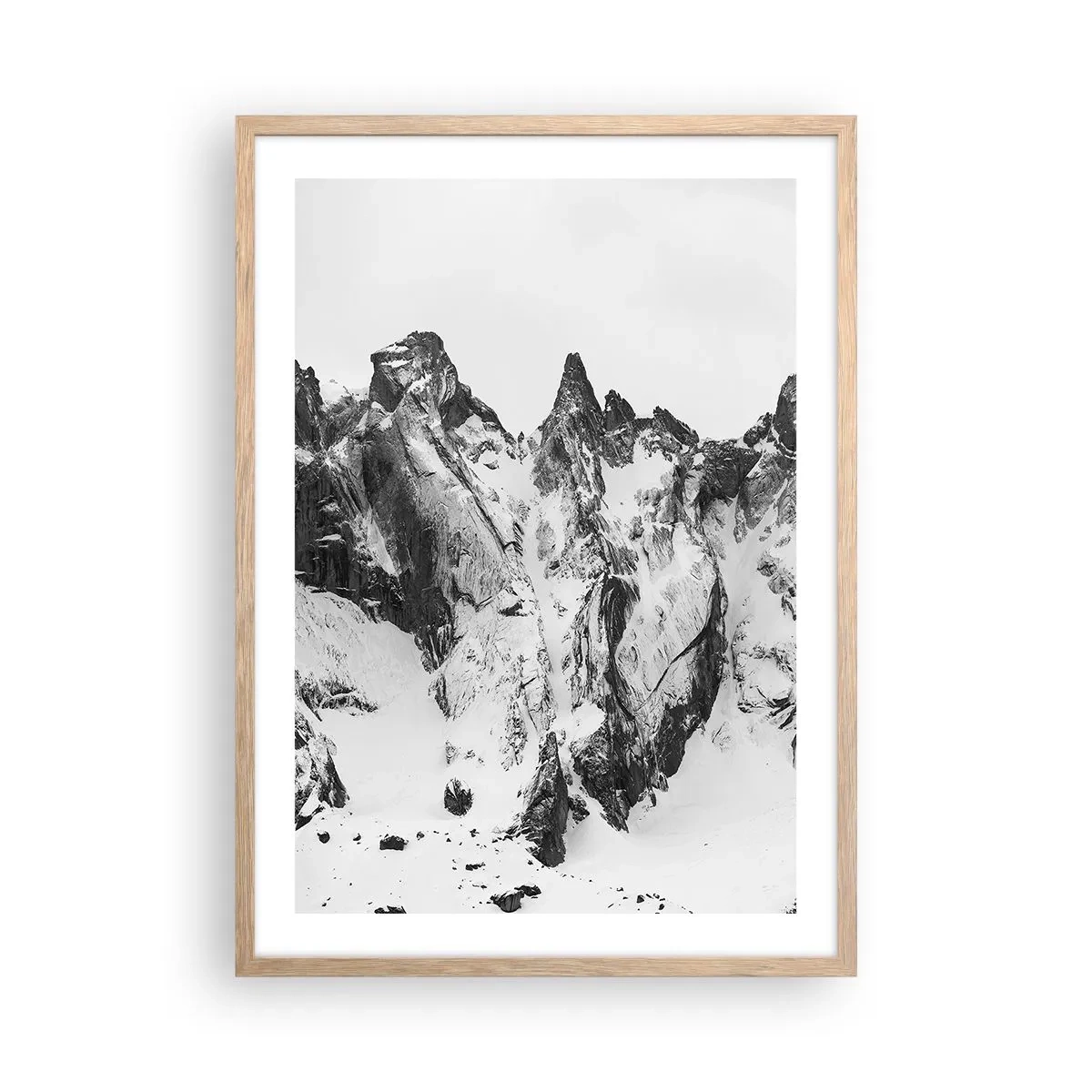 Poster in light oak frame - Granite Ridge - 50x70 cm