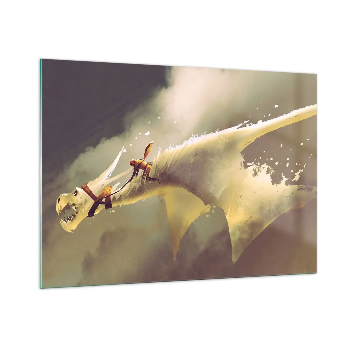 Glass picture - To the Rescue of the World - 100x70 cm