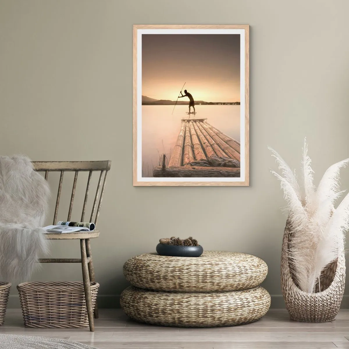 Poster in light oak frame - Before Rest - 70x100 cm