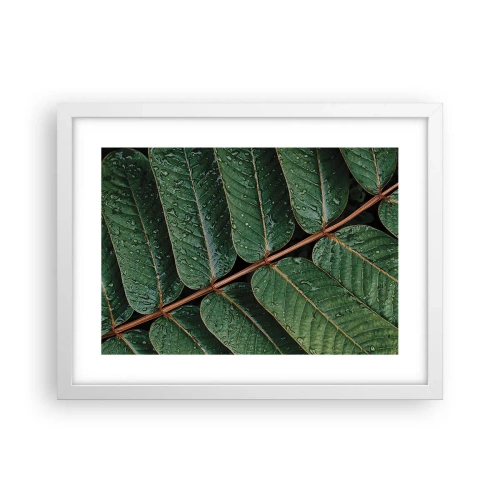 Poster in white frmae - In Green Rhythm - 40x30 cm