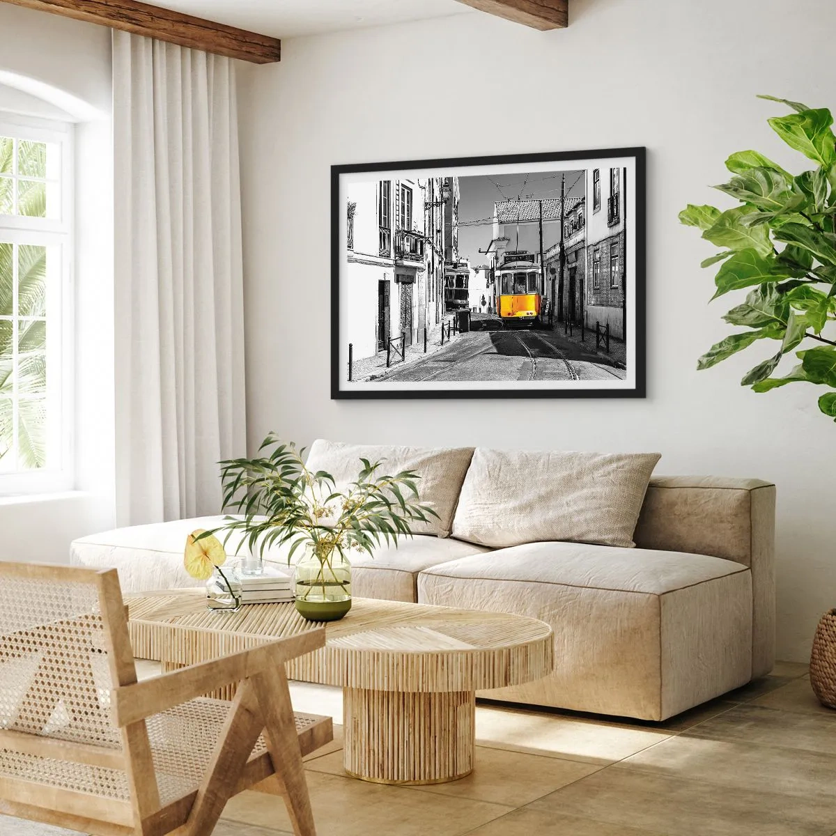 Poster in black frame - Spirit of Lisbon - 70x50 cm