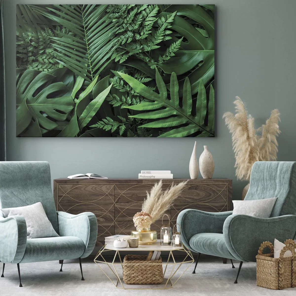 Canvas picture - In a Green Hug - 100x70 cm