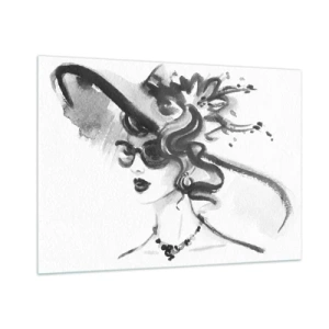 Glass picture - Lady with a Character - 100x70 cm