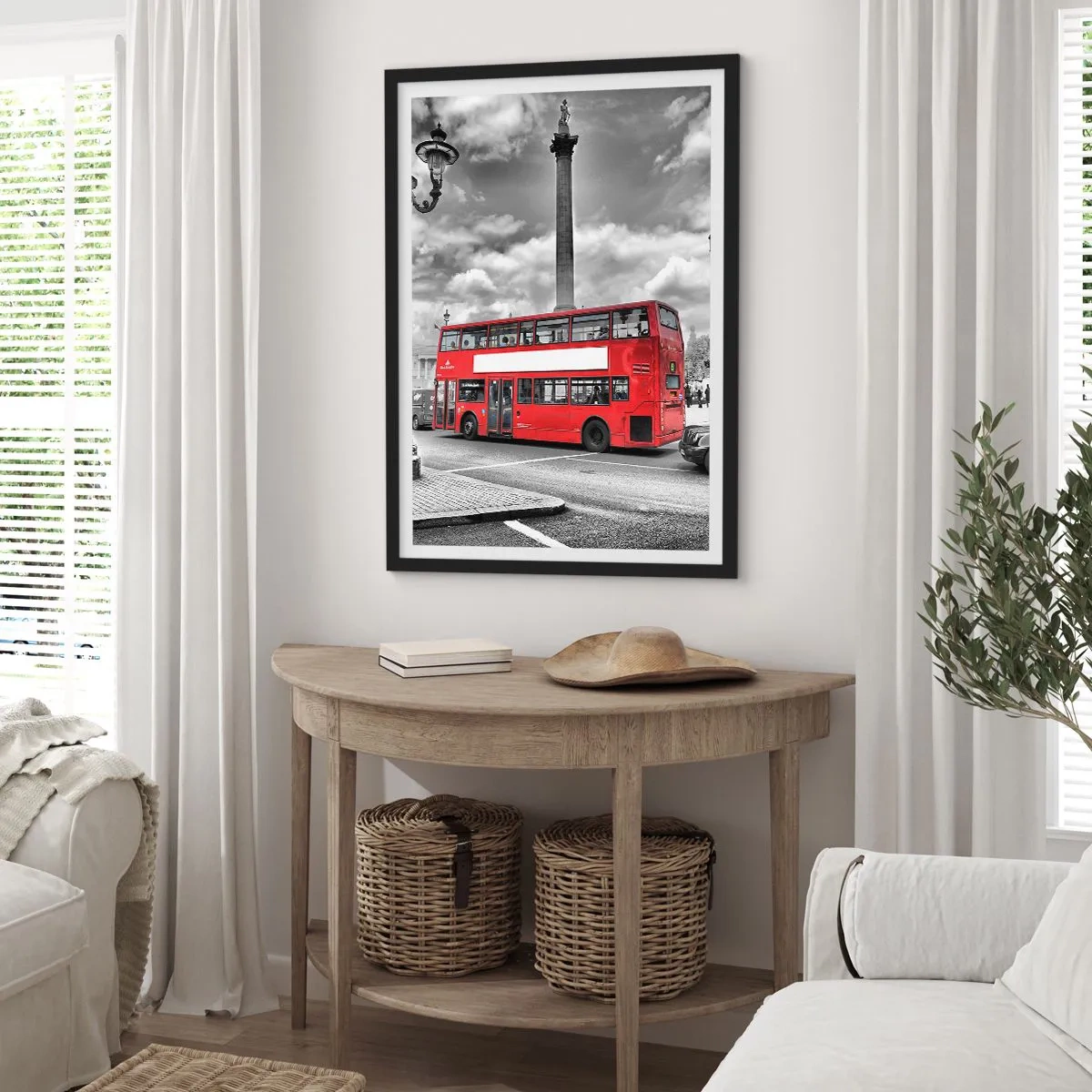 Poster in black frame - Real Bloodstream of a City - 70x100 cm