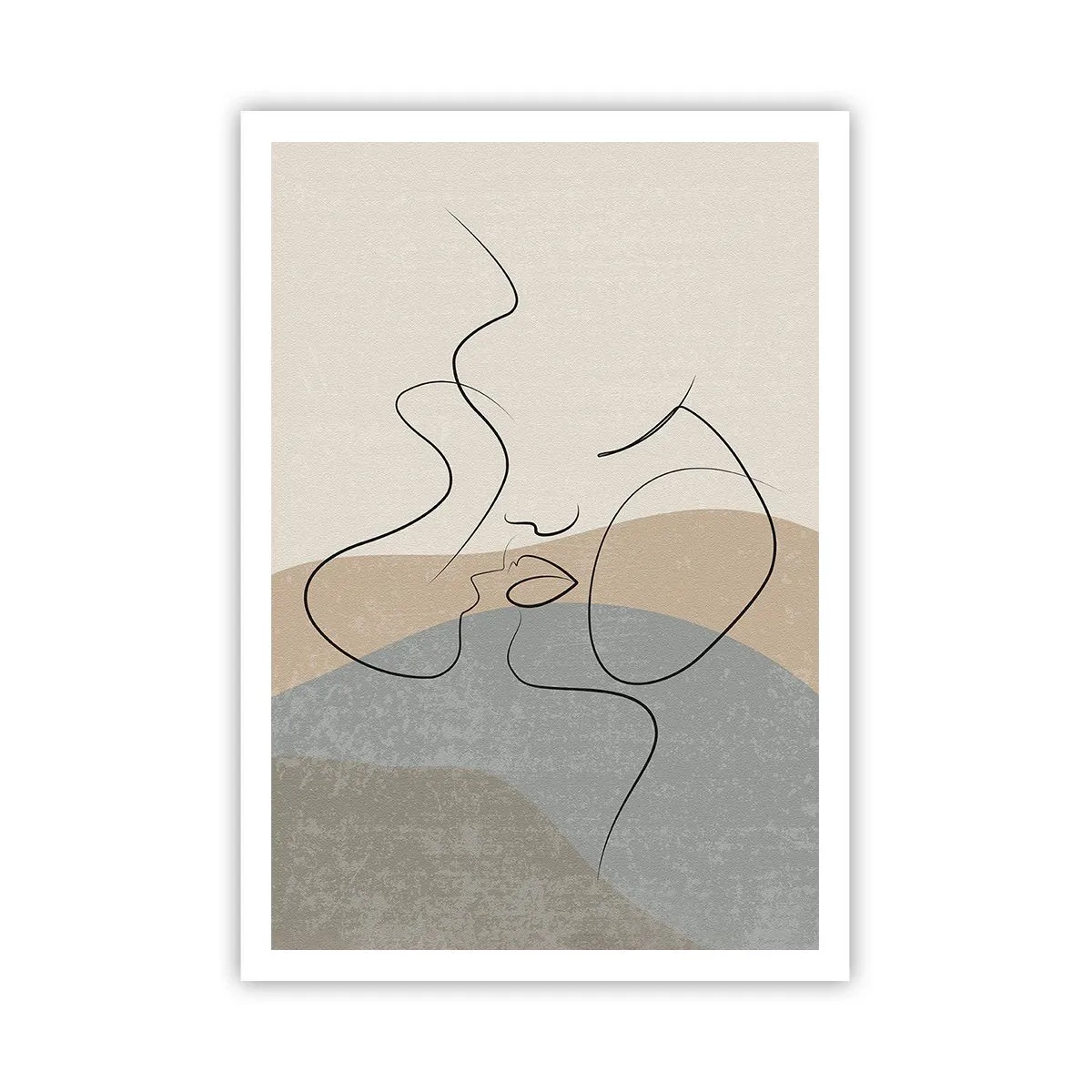 Poster - Like with a Paintbrush Stroke - 70x100 cm