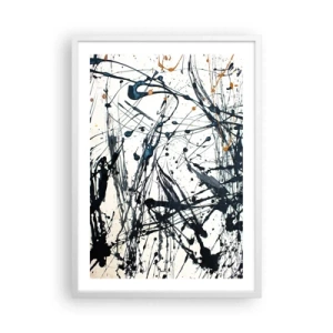 Poster in white frmae - Expressionist Abstract - 50x70 cm