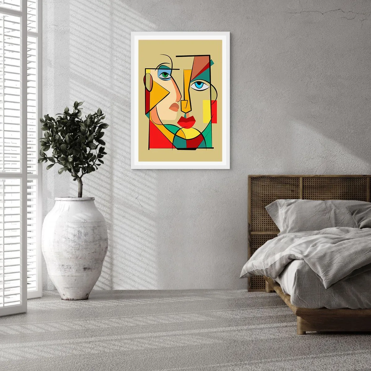 Poster in white frmae - Matched Couple - 30x40 cm