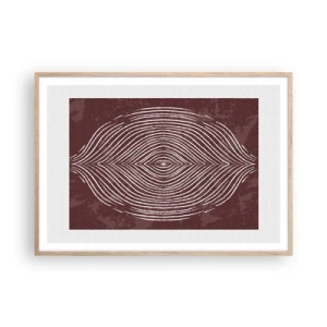 Poster in light oak frame - Space Talks - 100x70 cm