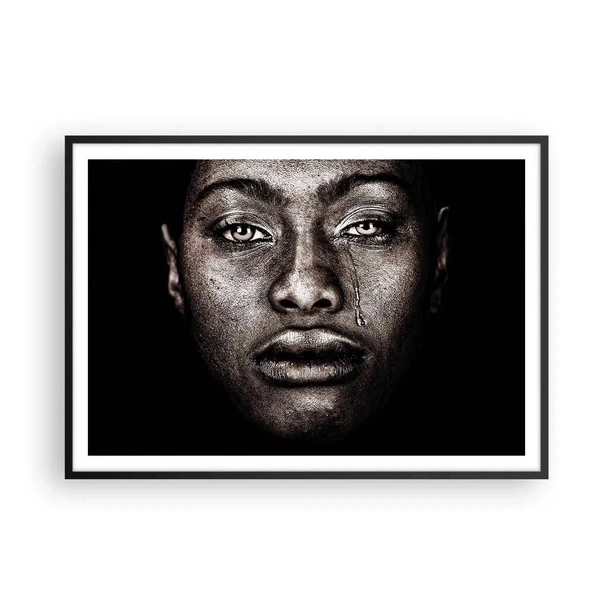 Poster in black frame - One Tear - 100x70 cm