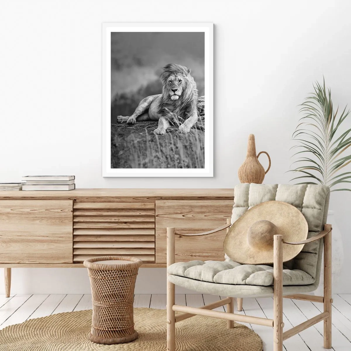 Poster in white frmae - Royal Siesta - 61x91 cm