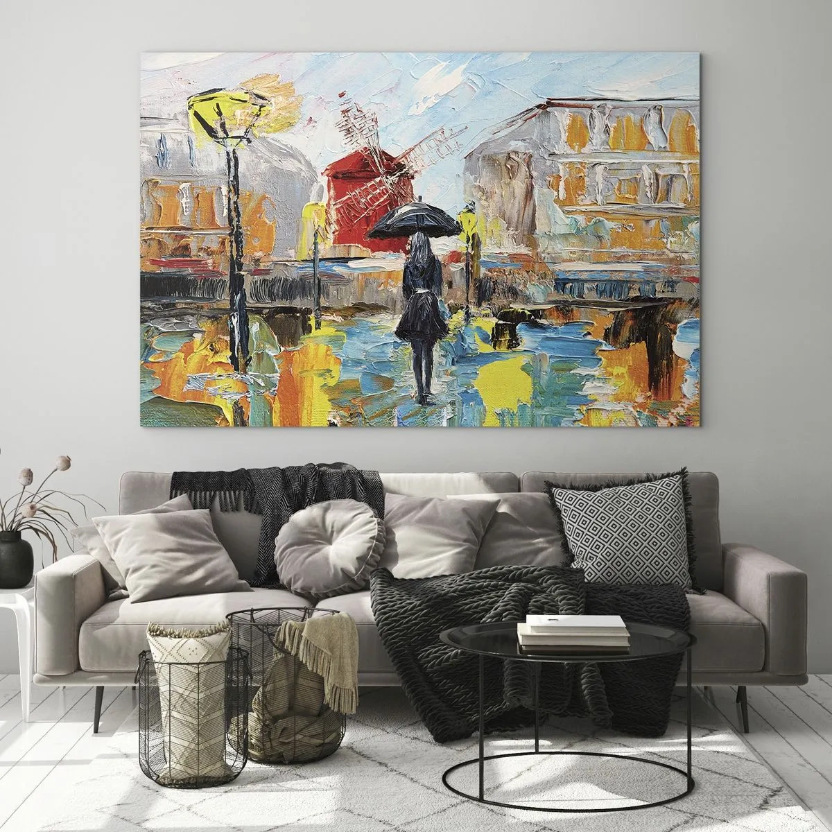 Glass picture - Parisian Legends - 100x70 cm