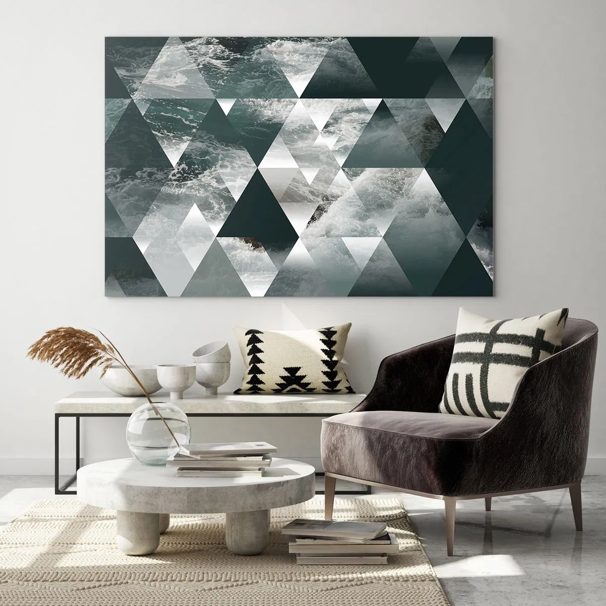 Glass picture - Crystal Perspective - 120x80 cm