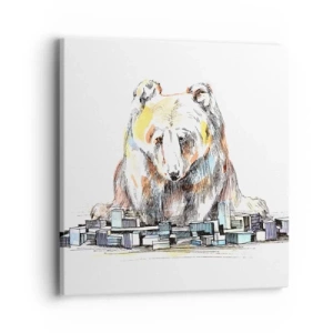 Canvas picture - How Can You Live like That? - 40x40 cm