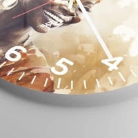 Clock face with numbers