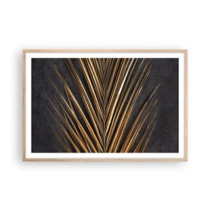 Poster in light oak frame - Gold of the Tropics - 91x61 cm