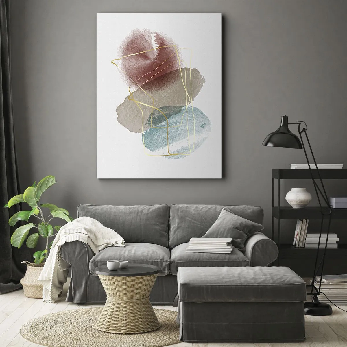 Canvas picture - Beads of Space - 45x80 cm