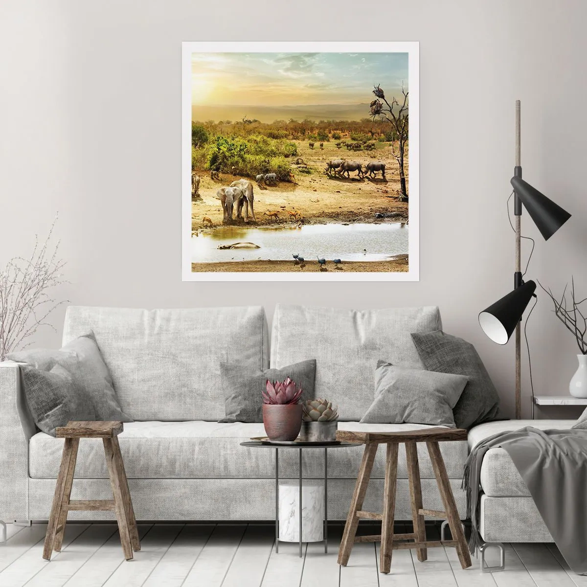 Poster - There Is a River that Flows from Eden - 50x50 cm